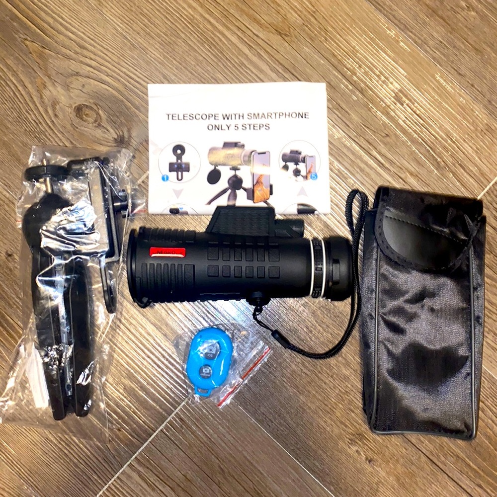 NEW Unegroup Monocular Telescope with Smarthphone Adapter and Tripod